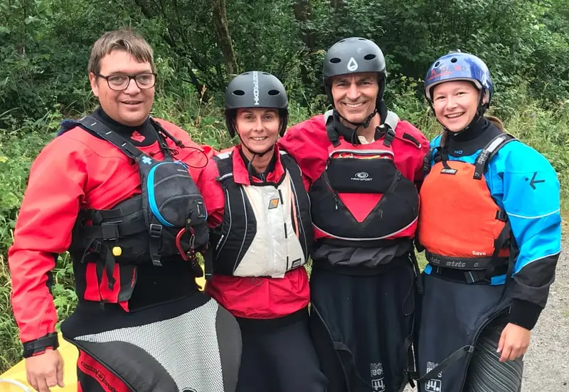 Michaela und Janis: die Erstbefahrer des Enns-Flusswanderwegs